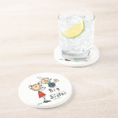 Dessous De Verre En Grès Grande Soeur avec petits cadeaux Frère (Côté)