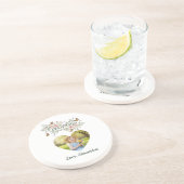 Dessous De Verre En Grès Grandma Gift Coaster - Floral Photo (Côté)