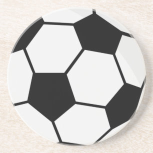Dessous De Verre En Grès Graphisme de ballon de football classique Fan de s