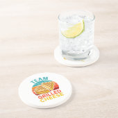 Dessous De Verre En Grès Graphisme de l'amoureux du sandwich au fromage gri (Côté)