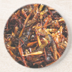 Dessous De Verre En Grès Grasshopper frit (Takkataen Thot) Alimentation asi