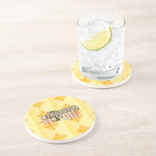 Dessous De Verre En Grès Gratitude profonde : "Merci pour vous" avec amour, (Côté)