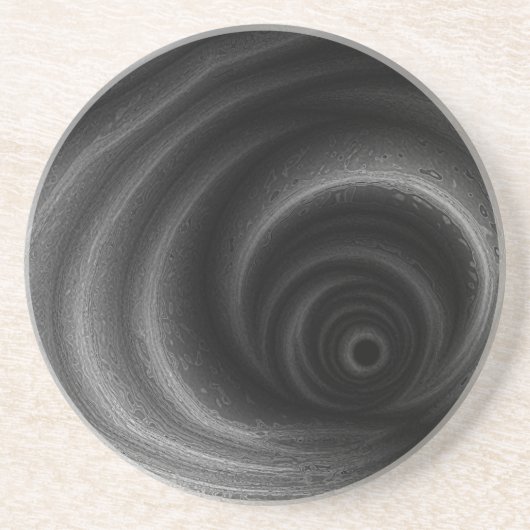 Dessous De Verre En Grès Gravité noire (Devant)