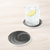 Dessous De Verre En Grès Gravité noire (Côté)