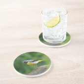 Dessous De Verre En Grès Gray Wagtail - oiseau (Côté)