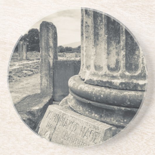 Dessous De Verre En Grès Grèce, ruines d'une ville antique (Devant)