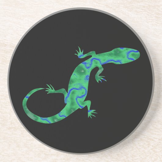 Dessous De Verre En Grès Green Gecko (Devant)