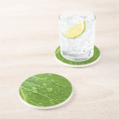Dessous De Verre En Grès Green leaf (Côté)