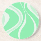 Dessous De Verre En Grès Green Waves Coaster (Devant)