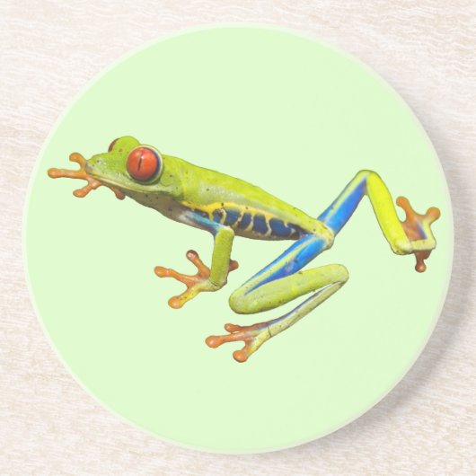 Dessous De Verre En Grès Grenouille des arbres (Devant)