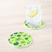 Dessous De Verre En Grès Grenouille drôle (Côté)