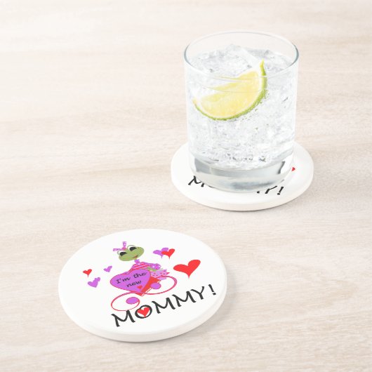 Dessous De Verre En Grès Grenouille Nouveaux cadeaux maman (Côté)