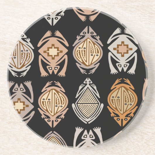 Dessous De Verre En Grès Grenouilles sauteuses (Devant)