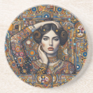 Dessous De Verre En Grès grès "Caresse céleste"