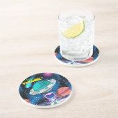 Dessous De Verre En Grès Grès Coaster (Côté)