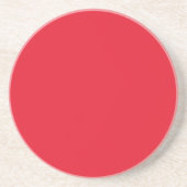 Dessous De Verre En Grès Grès de couleur rouge (Devant)