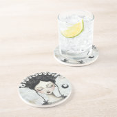 Dessous De Verre En Grès grès de Goth Queen (Côté)