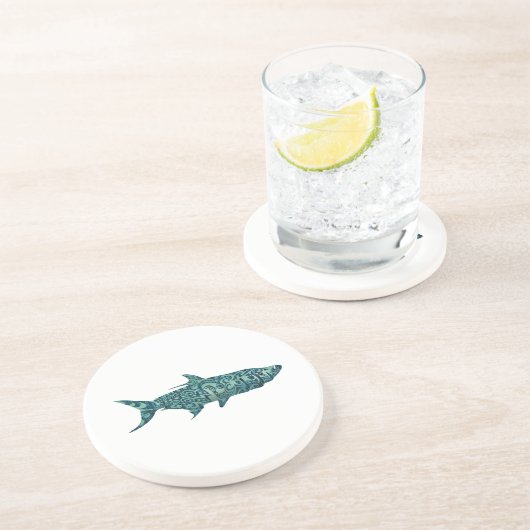 DESSOUS DE VERRE EN GRÈS GRÈVE DU TARPON (Côté)