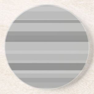 Dessous De Verre En Grès Grey horizontal stripes