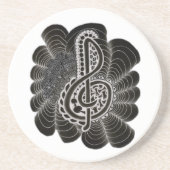 Dessous De Verre En Grès gribouillis (Devant)