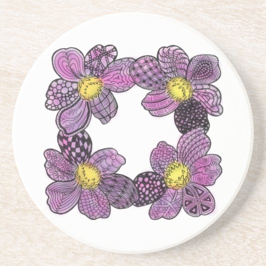 Dessous De Verre En Grès gribouillis (Devant)