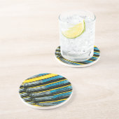 Dessous De Verre En Grès Grill jaune (Côté)