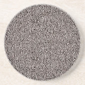 Dessous De Verre En Grès Grille-boisson Zebra (Devant)