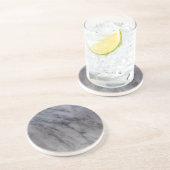 Dessous De Verre En Grès Gris de marbre de regard (Côté)