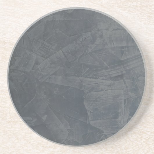 Dessous De Verre En Grès Gris Uni (Devant)