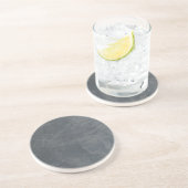 Dessous De Verre En Grès Gris Uni (Côté)