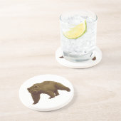 Dessous De Verre En Grès Grizzly Bear (Côté)