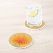Dessous De Verre En Grès Gros plan d'un nénuphar (Côté)