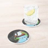 Dessous De Verre En Grès Grotte de la forêt tropicale (Côté)
