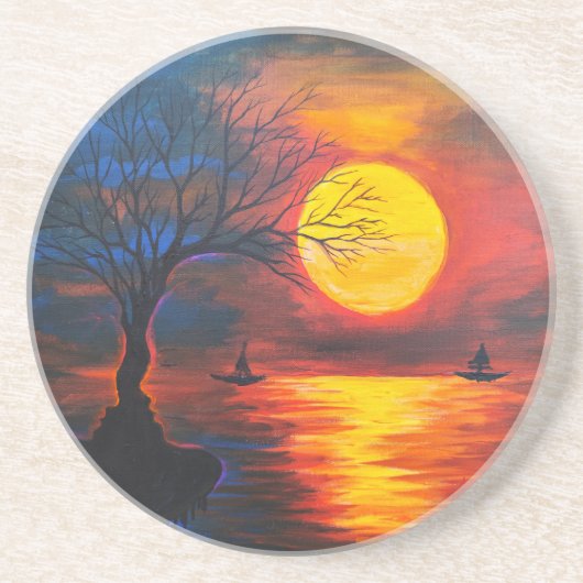 Dessous De Verre En Grès Grotte nostalgique (Devant)