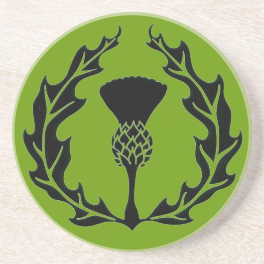 DESSOUS DE VERRE EN GRÈS GROUPE DE BRANCHE DE GUNN (Devant)