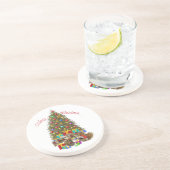 Dessous De Verre En Grès Groupe de Pékinois Noël (Côté)