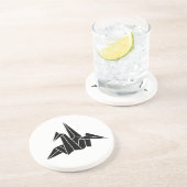 Dessous De Verre En Grès grue en papier plié (Côté)