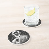 Dessous De Verre En Grès grunge abraham lincoln (Côté)