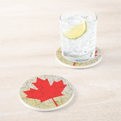 Dessous De Verre En Grès Grunge Canada (Côté)