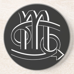 Dessous De Verre En Grès Guerre biologique d'associés de Cancer et de