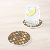 Dessous De Verre En Grès Guerreros Coaster Orange/Chocolat (Côté)