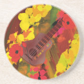 Dessous De Verre En Grès Guitare (Devant)