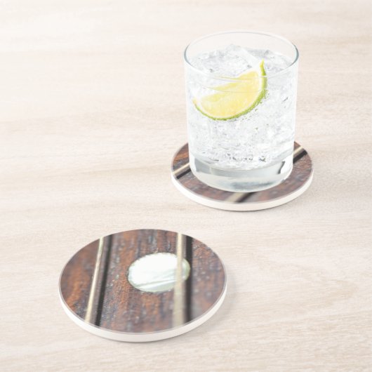 Dessous De Verre En Grès Guitare Fret (Côté)