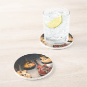 Dessous De Verre En Grès Guitares vintages (Côté)