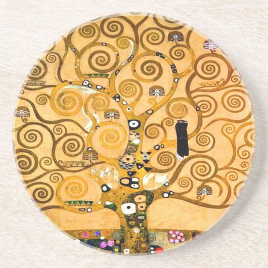 Dessous De Verre En Grès Gustav Klimt Arbre de la Vie (Devant)