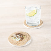 Dessous De Verre En Grès Gyros pita with tzatziki coleslaw olives and feta (Côté)