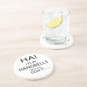 Dessous De Verre En Grès Ha Handbells (Côté)