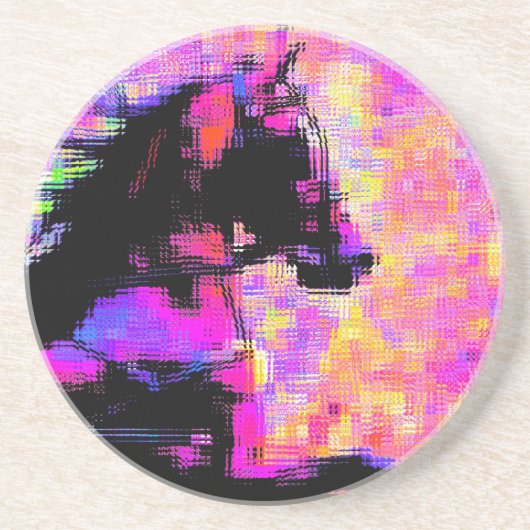 Dessous De Verre En Grès Hackney dans le harnais (Devant)