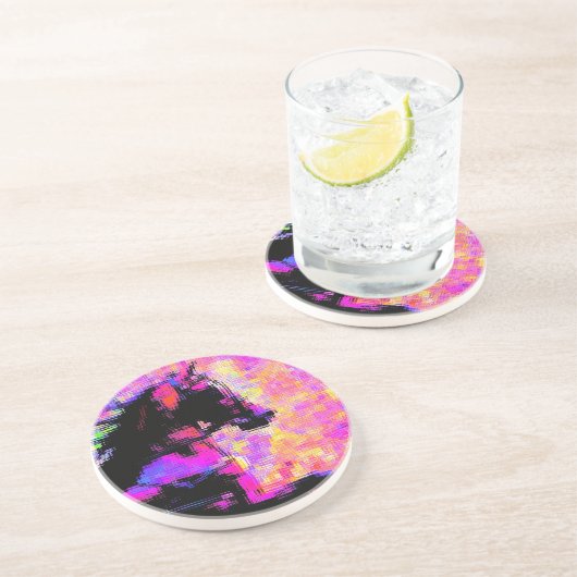 Dessous De Verre En Grès Hackney dans le harnais (Côté)