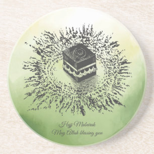 Dessous De Verre En Grès Hajj Moubarak, Kaaba sainte à La Mecque Arabie Sao